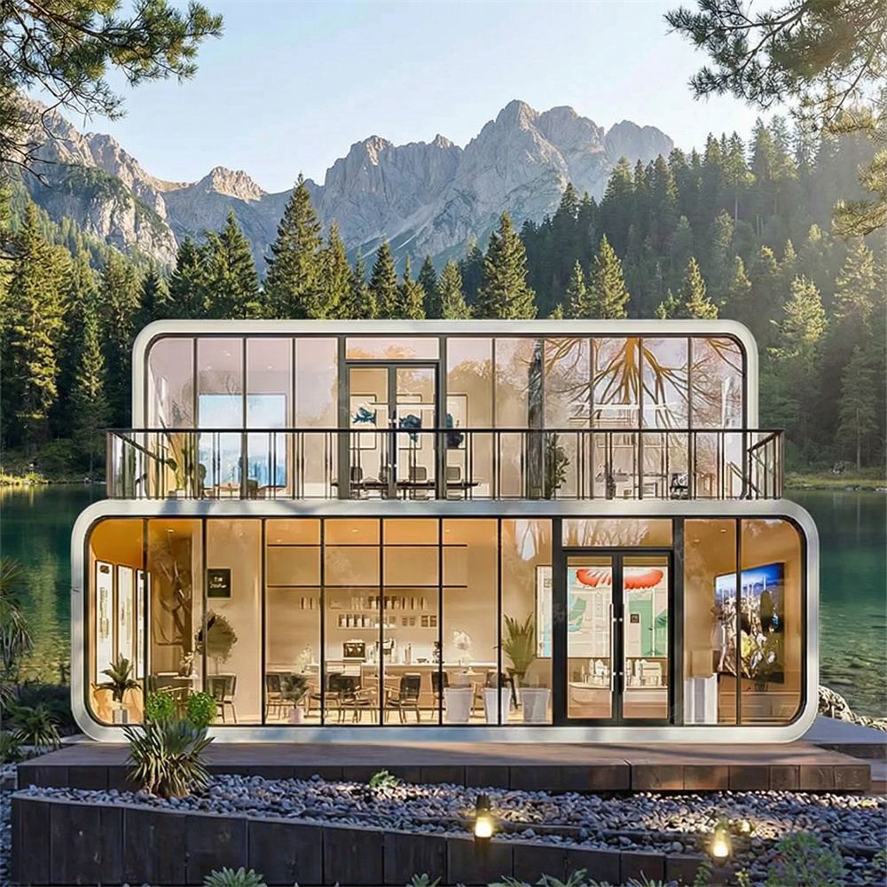 Direkt staplingsbar ljudisolerad och ventilerad Apple Capsule Pod